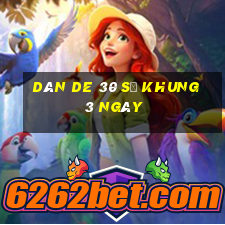 dàn de 30 số khung 3 ngày