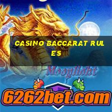 casino baccarat rules