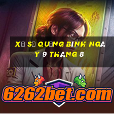 xổ số quảng bình ngày 9 tháng 8