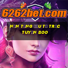 Nền tảng đầu tư trực tuyến BOO