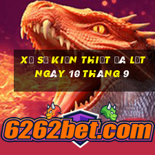 xổ số kiến thiết đà lạt ngày 10 tháng 9