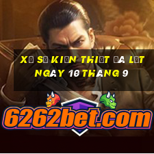 xổ số kiến thiết đà lạt ngày 10 tháng 9