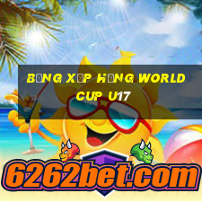 bảng xếp hạng world cup u17