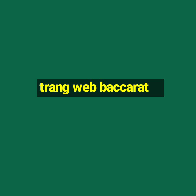 trang web baccarat