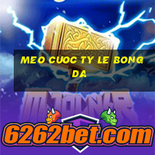 meo cuoc ty le bong da