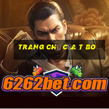 Trang chủ của t Bo