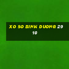 xo so binh duong 29 10