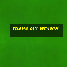 Trang Chủ We1win