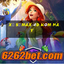 xổ số max 4d hôm nay