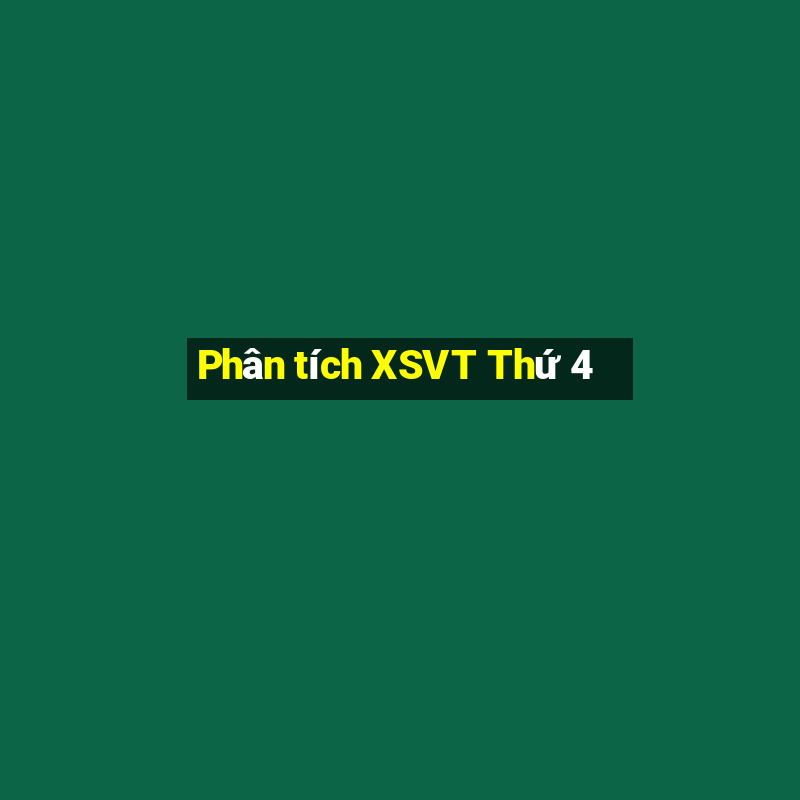 Phân tích XSVT Thứ 4