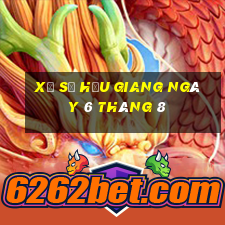 xổ số hậu giang ngày 6 tháng 8