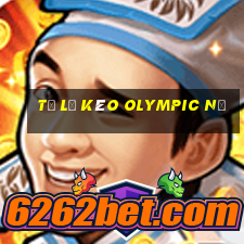 tỷ lệ kèo olympic nữ