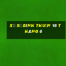 xổ số bình thuận 16 tháng 6