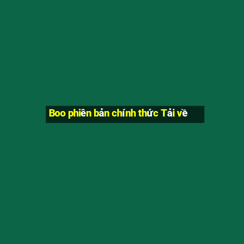 Boo phiên bản chính thức Tải về