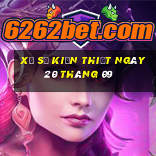 xổ số kiến thiết ngày 20 tháng 09