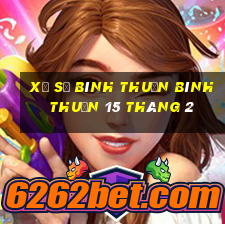 xổ số bình thuận bình thuận 15 tháng 2