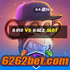 0.018 vs 0.022 slot