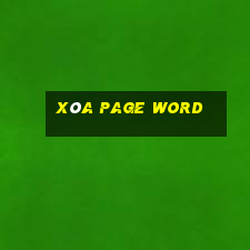 xóa page word