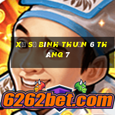 xổ số bình thuận 6 tháng 7