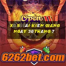 xổ số đài kiên giang ngày 30 tháng 7