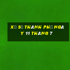 xổ số thành phố ngày 11 tháng 7