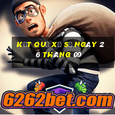 kết quả xổ số ngày 26 tháng 09