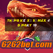 Thống kê Xổ Số max 4d ngày 19