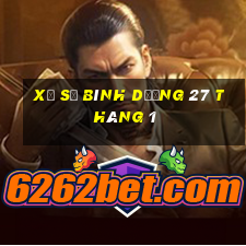 xổ số bình dương 27 tháng 1