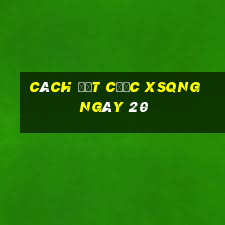 Cách đặt cược XSQNG ngày 20