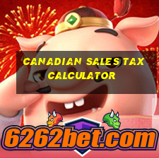 canadian sales tax calculator