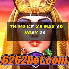 Thống kê XS Max 4D ngày 26