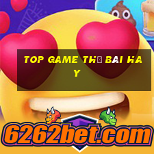 top game thẻ bài hay