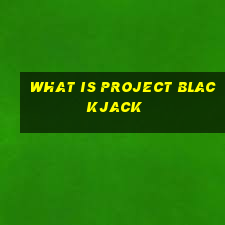 what is project blackjack