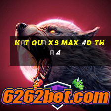 Kết quả XS Max 4D Thứ 4