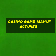 casino game manufacturer