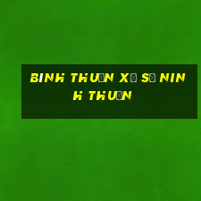 bình thuận xổ số ninh thuận