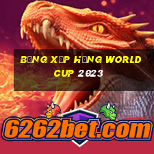 bảng xếp hạng world cup 2023