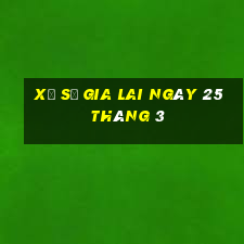 xổ số gia lai ngày 25 tháng 3