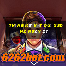 THỐNG KÊ KẾT QUẢ XSDNA ngày 27