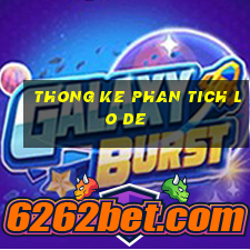 thong ke phan tich lo de