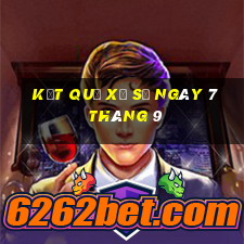 kết quả xổ số ngày 7 tháng 9