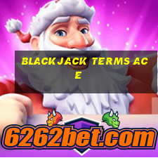 blackjack terms ace