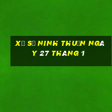 xổ số ninh thuận ngày 27 tháng 1