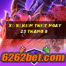 xổ số kiến thiết ngày 23 tháng 8