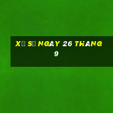 xổ số ngày 26 tháng 9