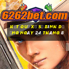 kết quả xổ số bình dương ngày 24 tháng 8