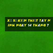 xổ số kiến thiết tây ninh ngày 14 tháng 7