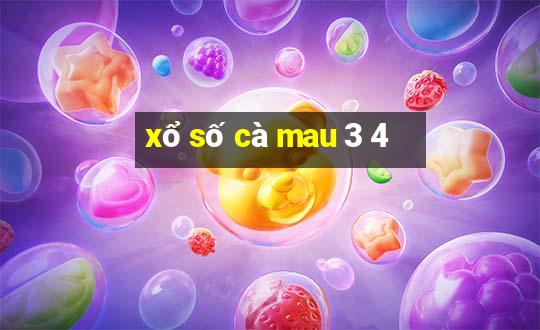 xổ số cà mau 3 4