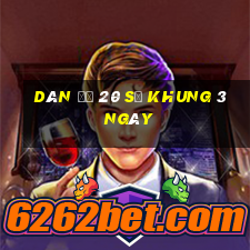 dàn đề 20 số khung 3 ngày