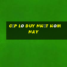 cặp lô duy nhất hôm nay